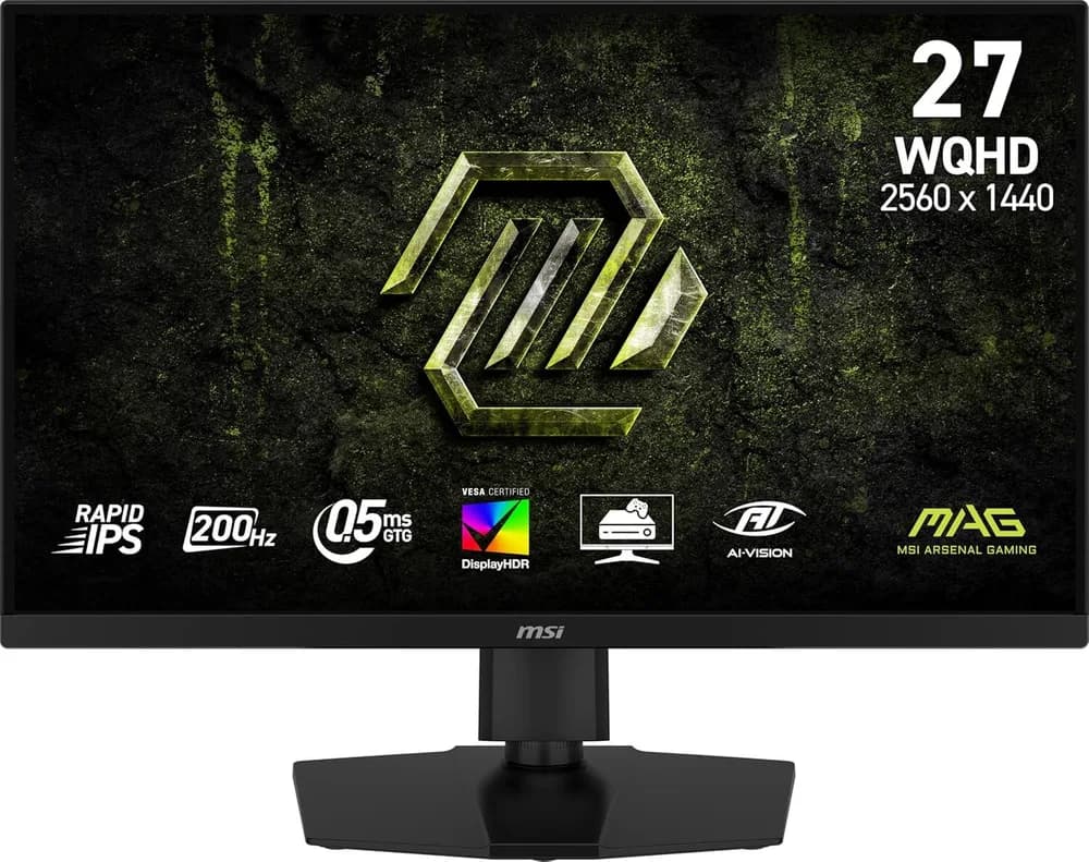 Monitor MSI MAG 274QPF E20, 27", Rapid IPS, WQHD, 2560 x 1440, HDMI, DisplayPort, AMD FreeSync Premium, Pivot, 200Hz, 0.5 ms, Negru "MAG 274QPF E20"