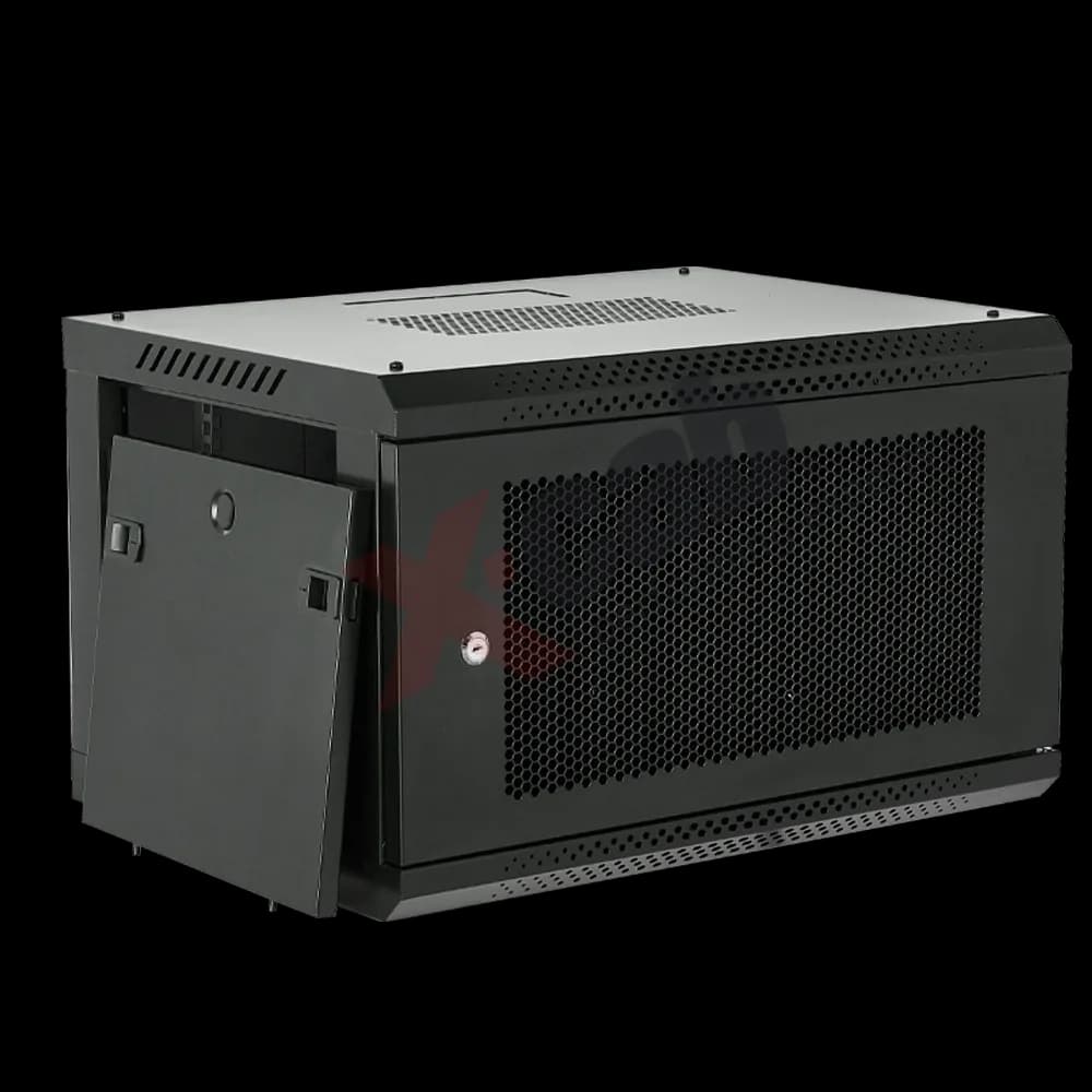 Cabinet metalic de perete 19", tip rack wallmount, 12U 600x600 mm, Xcab A3 Negru "Xcab-12U60A3.9004" — miniatură