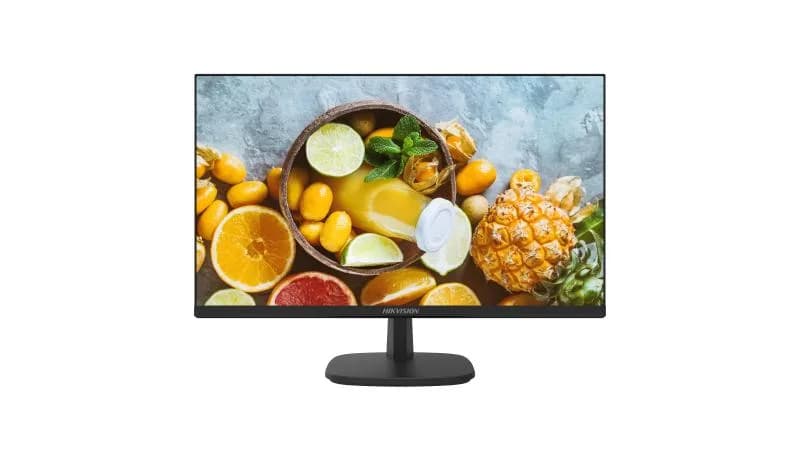 Monitor Hikvision DS-D5227U3-1P0 27" 4K, E-LED Backlight, rezolutie:3840×2160, timp de rapsuns: 14 ms(typ)(G to G)OD 5ms, luminozitate: 350 cd/m², contrast: 1200 : 1, interfate: HDMI 2.0 x 2, DP 1.4 x 1, culoare neagra, VESA: 100 mm × 100 mm, dimensiuni: 614.7 (W) mm × 452.5 (H) mm × 226.4 (D) mm