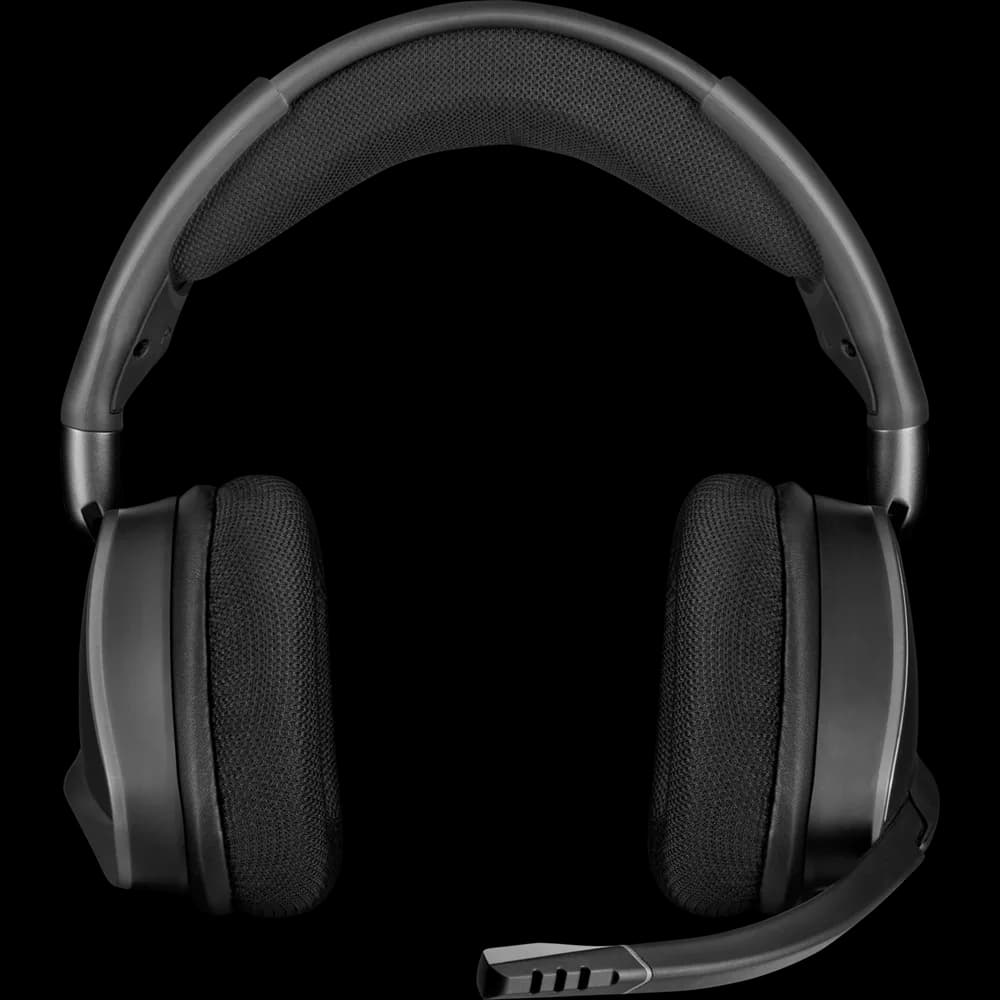 CASTI Corsair, "Void RGB Elite", wireless, gaming, utilizare multimedia, microfon pe brat, conectare prin 2.4 GHz (WiFi), negru, "CA-9011201-EU" — miniatură