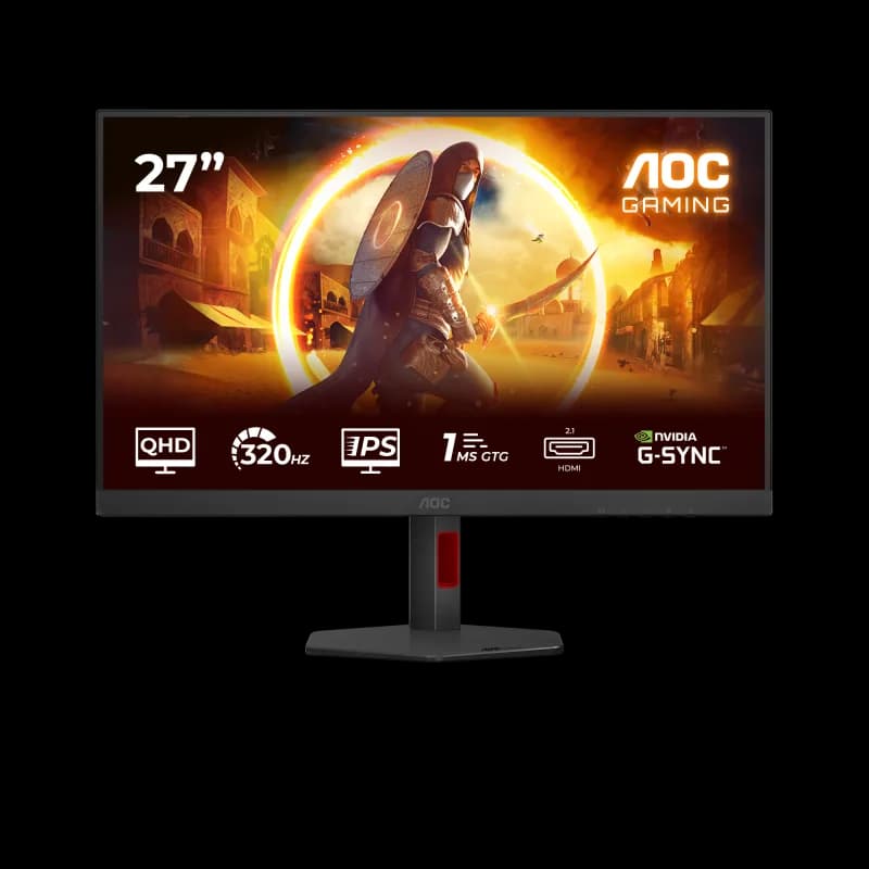Monitor Gaming AOC Q27G4SRU, 27", 2560 x 1440 pixeli, Black, Red