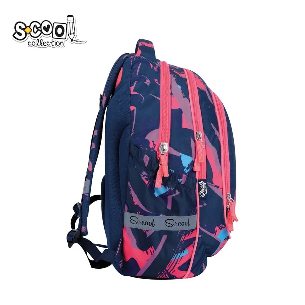Ghiozdan anatomic light, 41x28x17 cm, STRIPES - S-COOL — miniatură