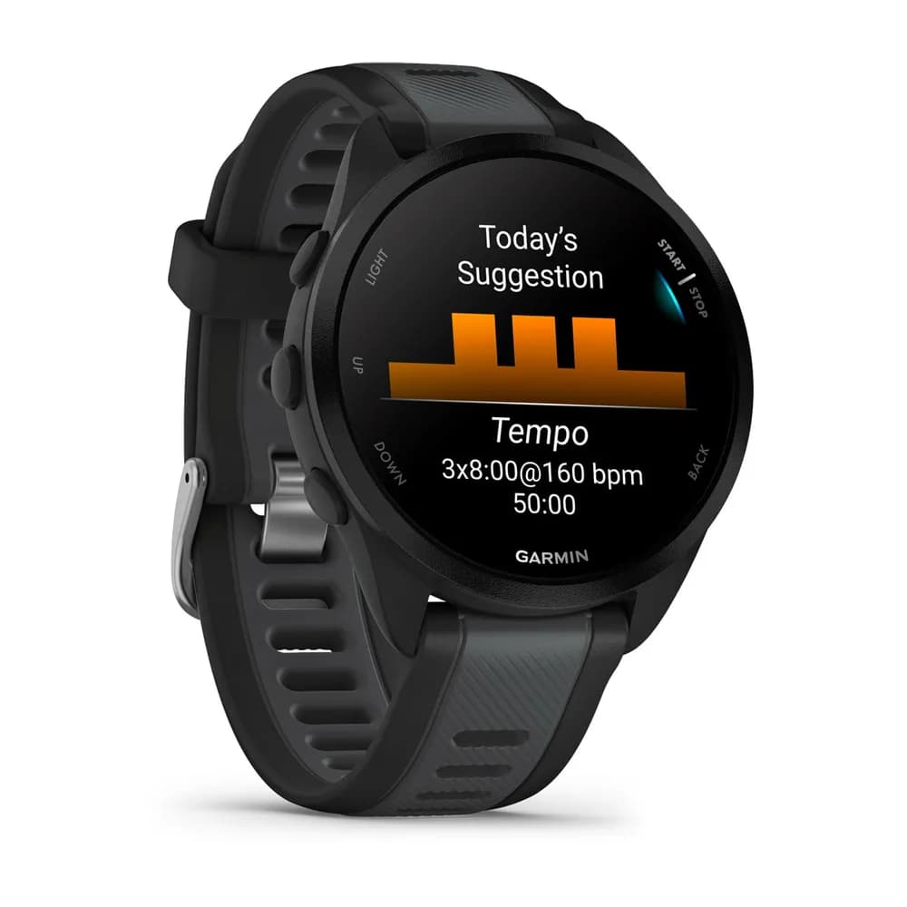 Smartwatch Forerunner 165 Music Black/Slate grey "010-02863-30" — miniatură