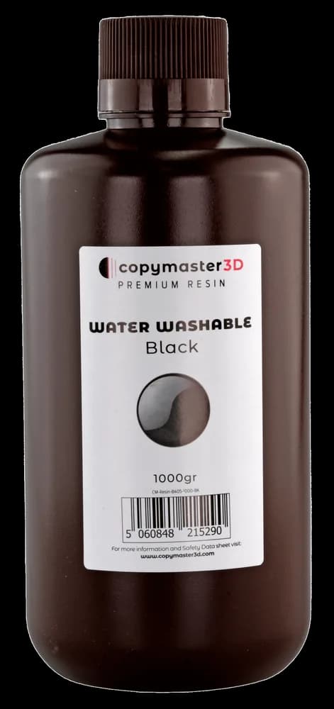 Rășină 3D Copymaster3D Water Washable UV – 1 kg – Black