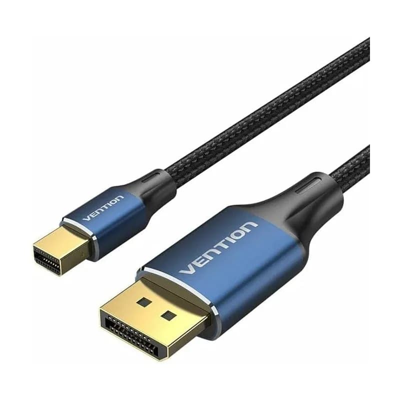 Cablu video Vention, miniDisplayPort(T) la DisplayPort(T), 2m, rezolutie 8K la 60Hz/4K la 120Hz, PVC, negru/albastru, "HCFLH" - 6922794772298