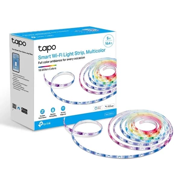 BANDA LED TP-Link RGBIC, Wi-Fi 2.4 Ghz incorporat, consum 20.5W, banda 5m, control prin aplicatia Tapo, comenzi vocale "Tapo L920-5" — miniatură