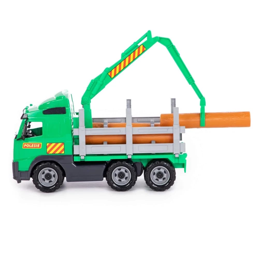 Camion cu lemne - Volvo PowerTruck, 45x19x25 cm, Wader — miniatură