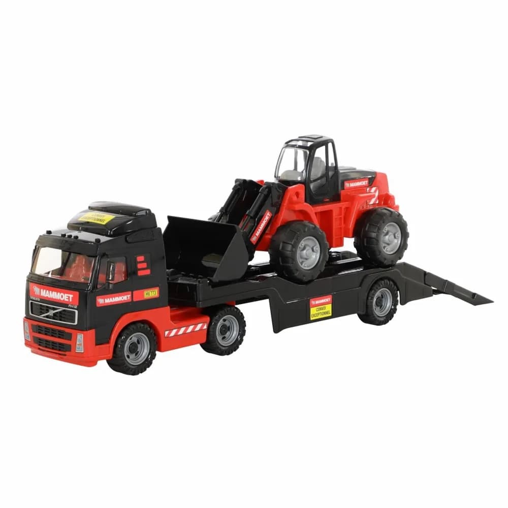 Camion+buldozer - Mammoet, 89x19x25 cm, Polesie — miniatură