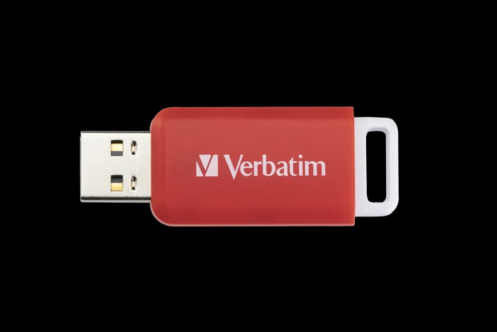 MEMORIE USB VERBATIM DATABAR 16GB USB 2.0 ROSU "49453" — miniatură