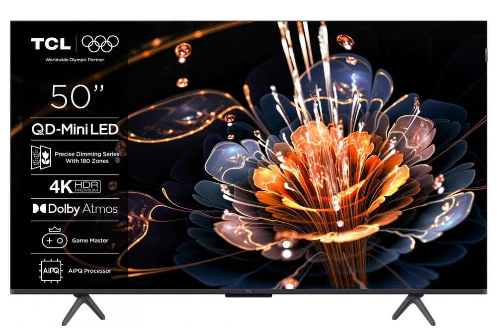 Televizor TCL Mini LED 50C61KS, 126 cm, Smart Google TV, 4K