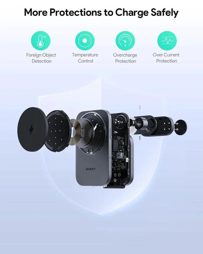 MOBILE CHARGER WRL 3IN1/LC-MC312 AUKEY "LC-MC312" — miniatură