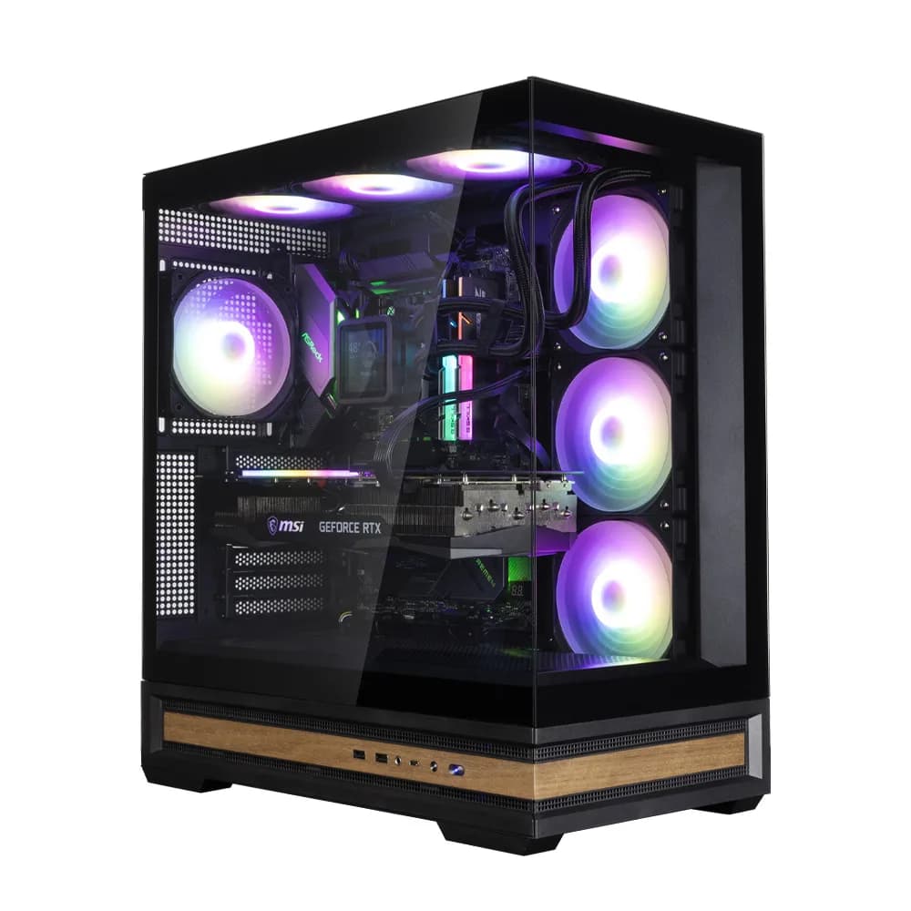 CARCASA Zalman "P40 NAMU", middle tower, gaming, fara sursa, suporta 10xfan, 4xfan inclus, PSU shroud, afisaj electronic, USB Type-C x 1, USB 3.1 gen1 x 2, audio+mic, 7 sloturi expansiune, negru, "P40 NAMU Black"
