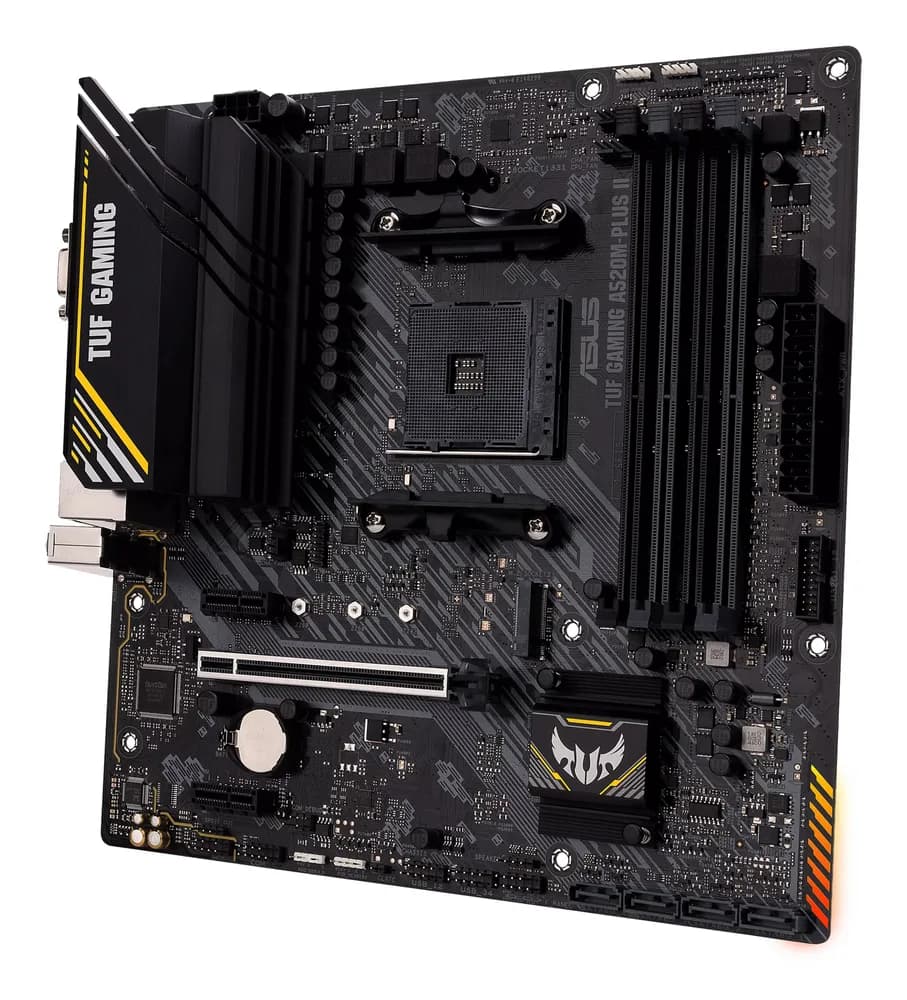 Placa de baza Asus TUF GAMING A520M-PLUS II, AM4, DDR4, mATX, Negru "TUF GAMING A520M-PLUS II" — miniatură