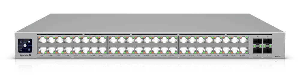 Ubiquiti network switch ECS-48-PoE-EU Enterprise-grade 48-port, Layer 3 Etherlighting PoE+++ switch with high-capacity 10 GbE RJ45 and 25G SFP28; (32) 10 GbE, (16) 2.5 GbE ports "ECS-48-POE-EU"