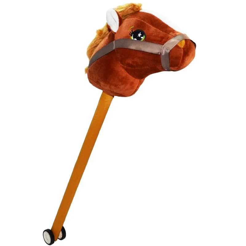Calut de calarit, cu bat + rotile, cu sunet, 73 cm — miniatură