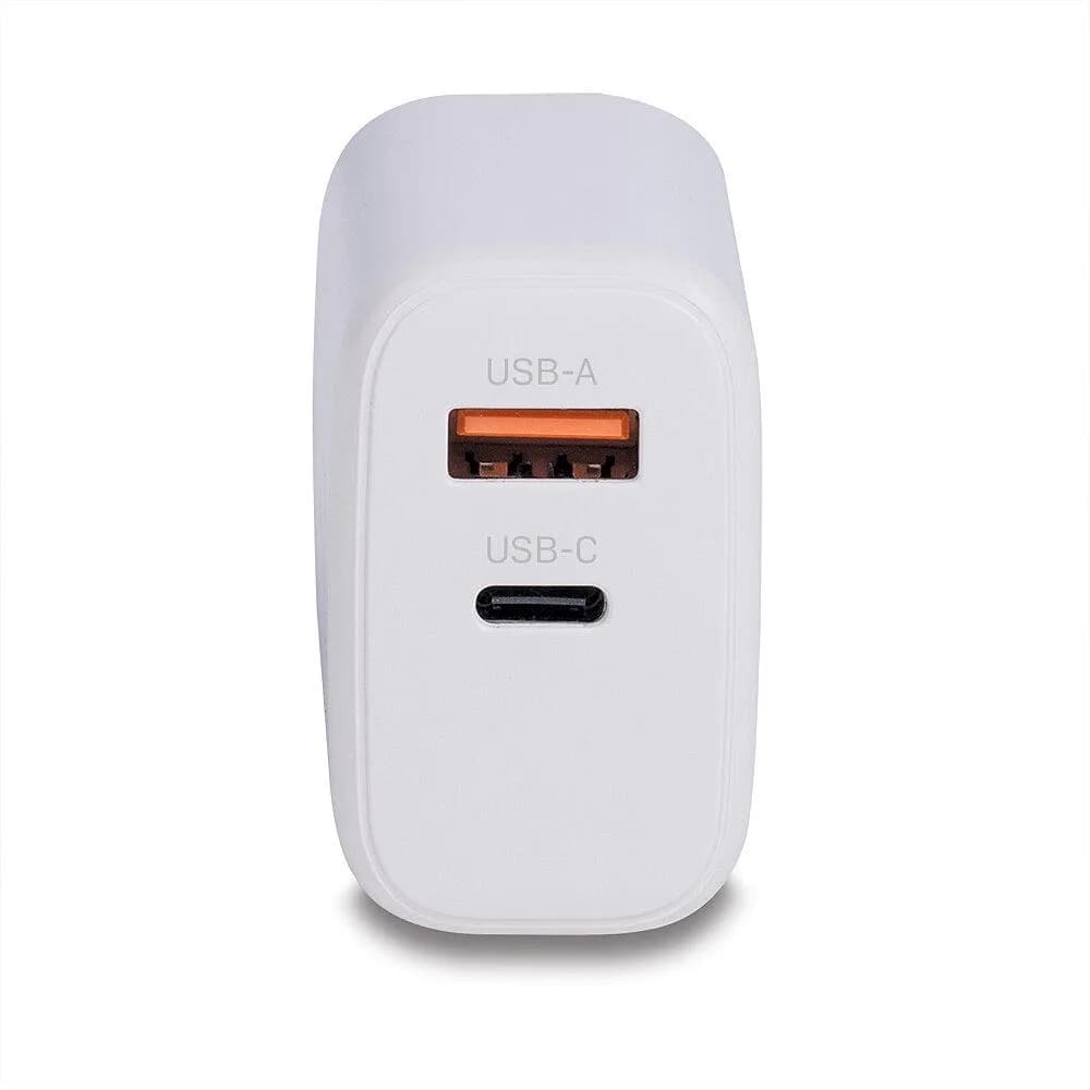 Incarcator Lindy USB A & C, 65W, putere intrare 100-240VAC, 50/60Hz 0.6A, putere iesire USB Type A: 5V 3A, 9V 2A, 12V 1.5A USB Type C: V V 3A, 9V 3A, 12V 2.5A, 15V 2A, 20V 1.5A, PPS33 11V 2.7A, PPS33 16V 1.88A USB Type A & C: 5V 3Apower, alb — miniatură