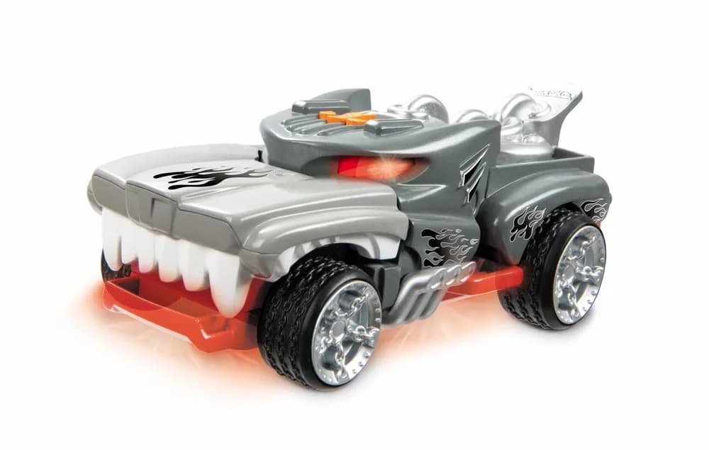 MASINA CU LUMINI SI SUNETE, MONSTER ACTION-HOTWEILER, HOT WHEELS — miniatură