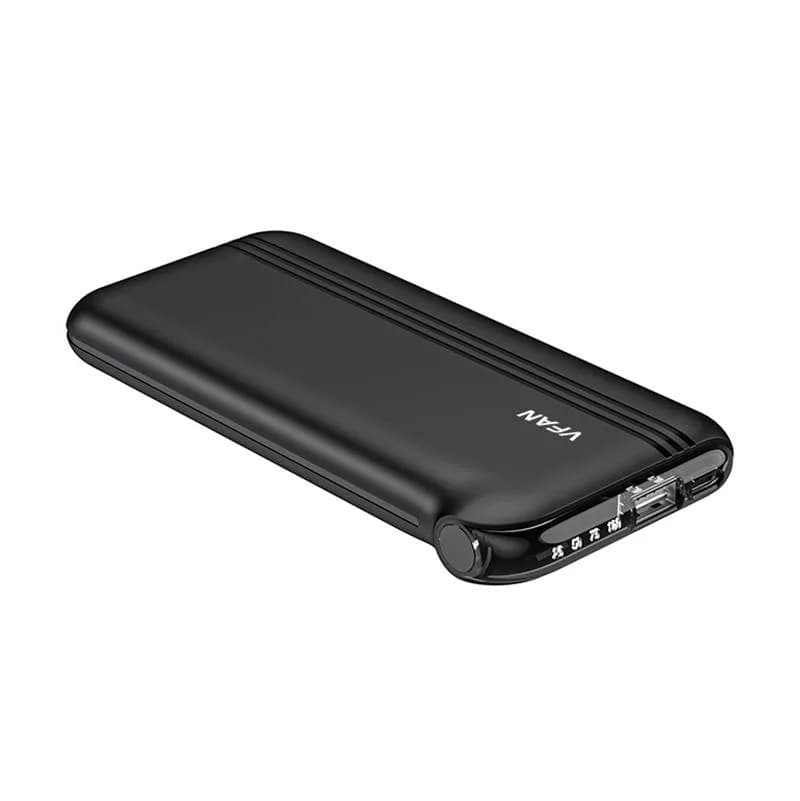 Powerbank Vipfan F10 10000mAh + 4-in-1 cablu (negru)