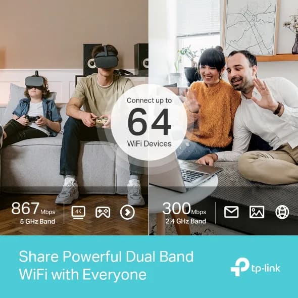 ROUTER TP-LINK wireless. 4G LTE (desktop), 1600Mbps. 3 porturi 10/100/1000Mbps + 1 WAN/LAN Gigabit, Dual Band "Archer MR600" — miniatură