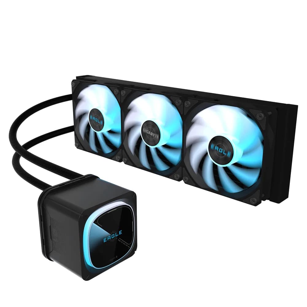 Cooler Lichid GIGABYTE EAGLE 360, Racire cu lichid, AIO 360mm, RGB, Intel/ AMD, Negru "GP-GIGABYTE EAGLE 360" — miniatură
