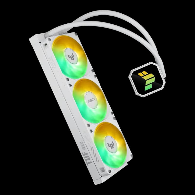 Cooler Procesor ASUS TUF Gaming LC III 360 ARGB White Edition, Lichid, 12 cm, 3 ventilatoare, aRGB