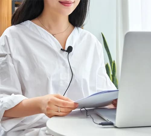 Microfon BOYA BY-LM40 microphone Black Lavalier/Lapel microphone "BY-LM40" — miniatură