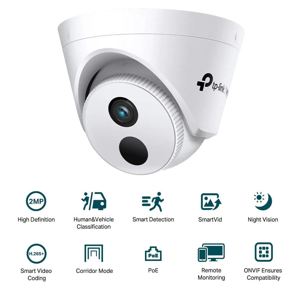 Camera IP Turret TP-Link C420I(4mm), 2MP, Lentila 4mm, IR 30ml, rezolutie video 1920 × 1080, +/H.265/H.264+/H.264 — miniatură