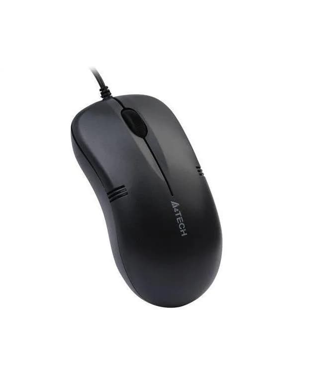 MOUSE A4tech, PC sau NB, cu fir, USB, optic, 1000 dpi, butoane/scroll 3/1, negru, "OP-560NU-1" — miniatură