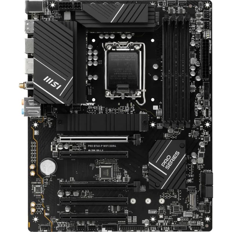 MSI PRO B760-P WIFI DDR4 LGA1700 mATX MB 2xPCIe x16 4xSATA "PRO B760-P WIFI DDR4"