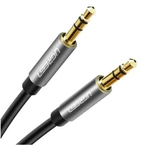 CABLU audio Ugreen, "AV119" stereo (3.5 mm jack T/T), conectori auriti, 3m, negru "10736" - 6957303817368