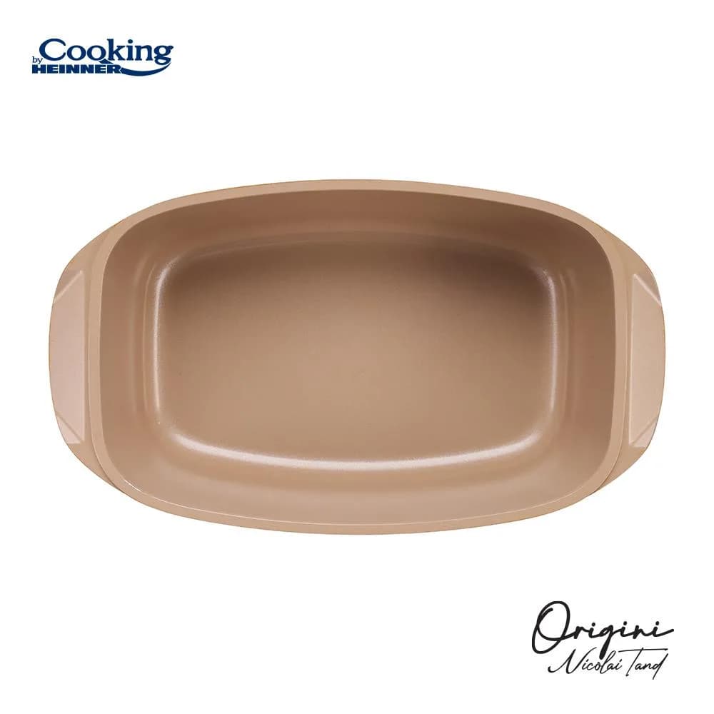 TAVA ROASTER DIN ALUMINIU TURNAT + CAPAC 39 X 22.5 X 11 CM, 5.3L, NICOLAI TAND, ORIGINI, COOKING BY HEINNER — miniatură