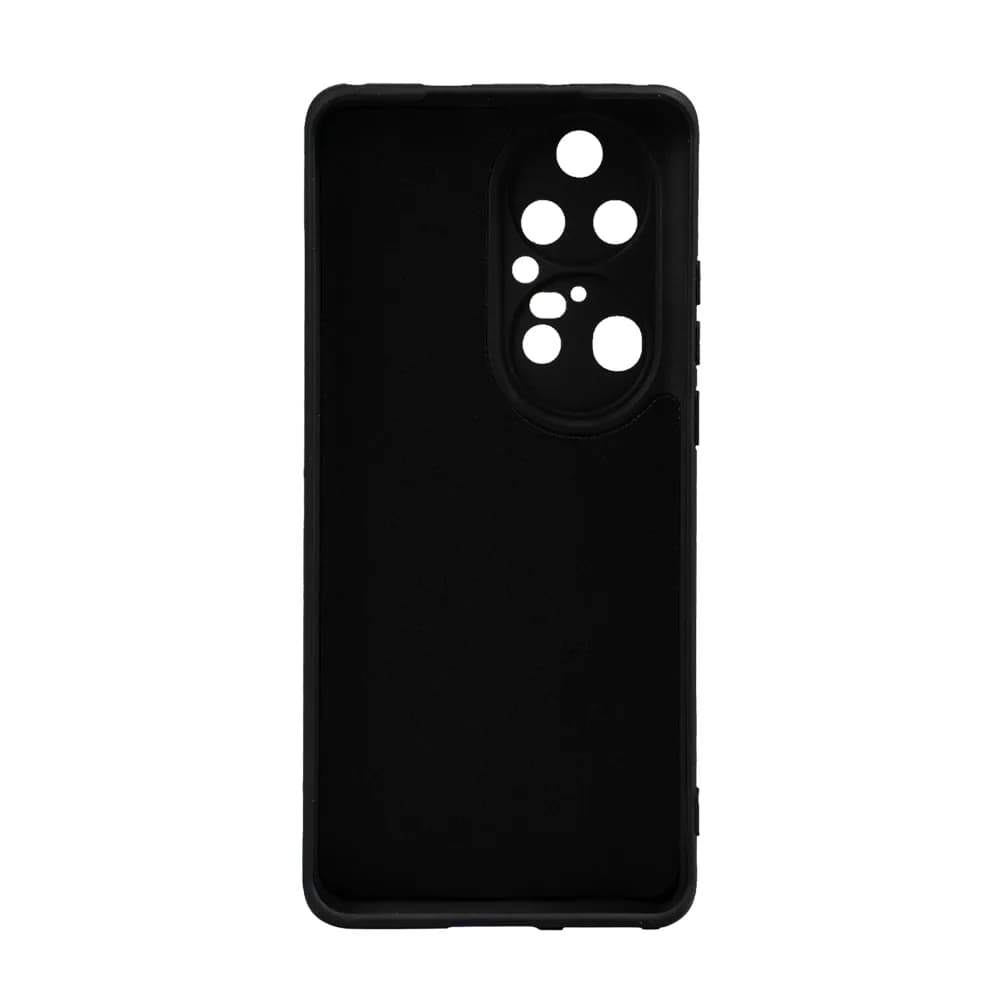 Husa Huawei telefon P 50 Pro, negru, tip back cover, material flexibil silicon + interior cu microfibra, "SPPC-HU-P-50P-SLK" — miniatură