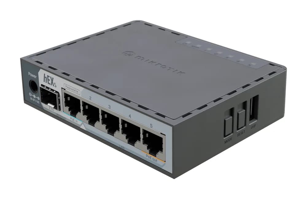 NET ROUTER/SWITCH 5PORT 1000M/HEX S E60IUGS MIKROTIK "E60IUGS" — miniatură