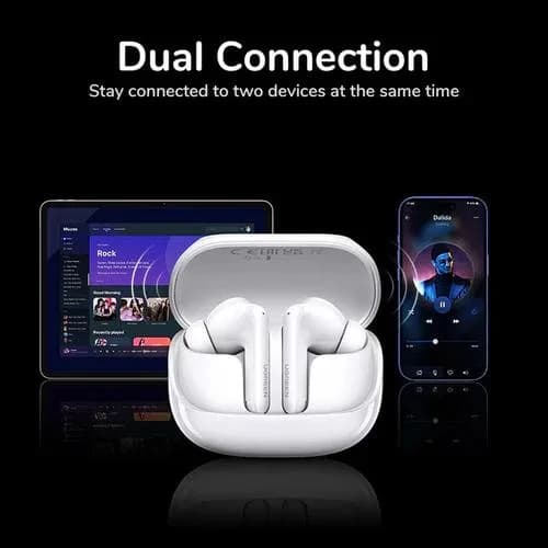 CASTI Ugreen, "CM123" HiTune T6 Magic TWS, 30 ore baterie, incarcare USB Type-C, Over Ear, bluetooth 5.4, alb "55137" — miniatură