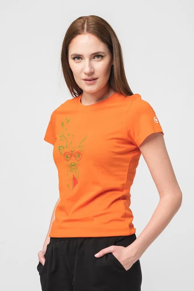 TRICOU CERB FAMILIE FEMEI ORANGE-XL — miniatură