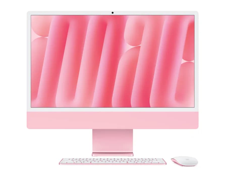 Apple iMAC 24" Retina 4.5k/ Apple M4 (CPU 10-core, GPU 10-core, Neural Engine16-core)/16GB/512GB - Pink - INT KB (2024) — miniatură