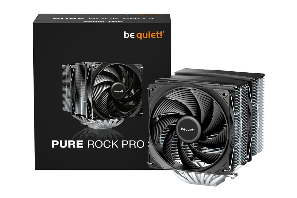 COOLER be quiet "Pure Rock Pro 3" skt. Intel si AMD, racire cu aer, vent. 120mm, 500 - 2000 rpm, 6 heatpipes, inaltime 155mm, "BK041" — miniatură