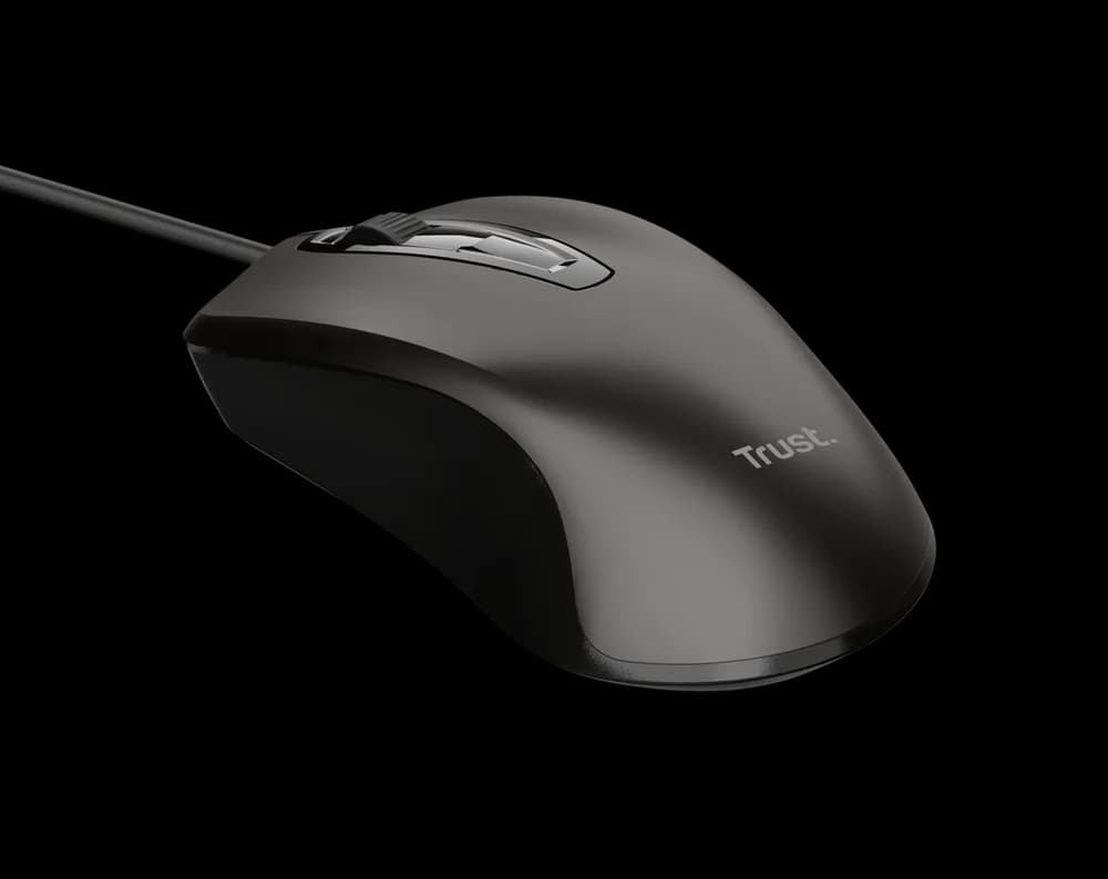 Mouse Trust 24657, 1200 DPI, Negru — miniatură