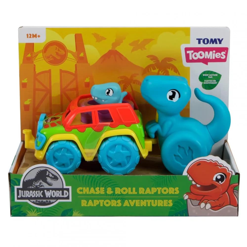 VEHICUL CU DINOZAURI, JURASSIC WORLD, TOMY — miniatură