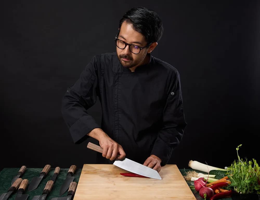 CUTIT GYUTO 23 CM, RIKITO WATANABE, SAMURAI GOURMET, COOKING BY HEINNER — miniatură