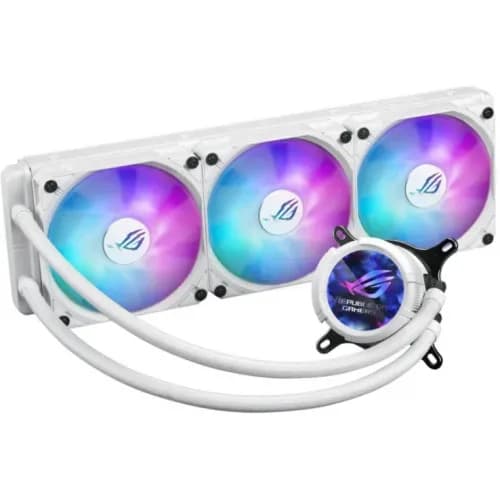 Cooler Procesor ASUS ROG Strix LC III 360 ARGB White Edition, Lichid, 12 cm, 3 ventilatoare, aRGB — miniatură