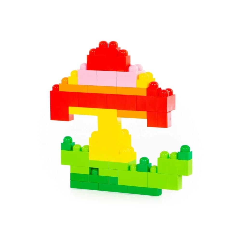 Cuburi constructii Jumbo, 74 piese/cutie, Polesie — miniatură