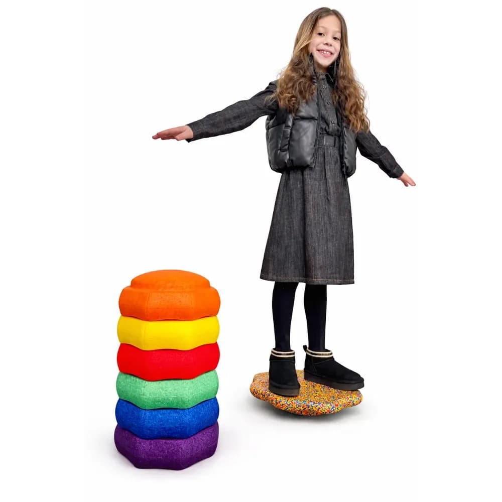 Set de pietre de echilibru octogonale, 7 piese — miniatură