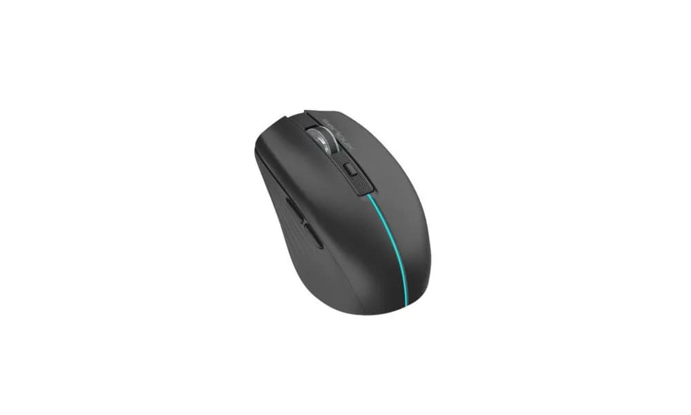 Mouse Serioux Flicker 212, Wireless, Negru, senzor: Optic, DPI: 800/ 1200/ 1600, conexiune: Dongle USB 2,4 GHz, banda de frecventa: 2,4 GHz, baterie integrată litiu de 500 mAh, banda LED, cerințe OS: Win, Mac, Vista — miniatură