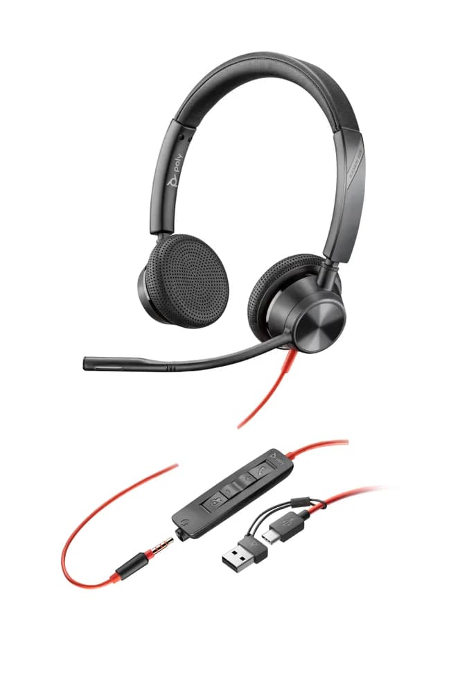 Poly BW 3325 USB-C HS +3.5mmP +USB-C/A"8X221AA"