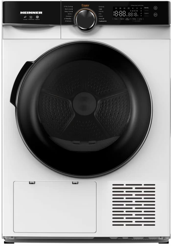 Uscator de rufe HEINNER HHPD-M8K3A++, 8 kg, Clasa: D, Alb