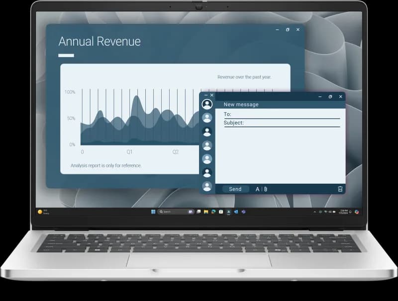 Laptop Business DELL Pro 14 PC14255, cu procesor Ryzen AI 7 350, 14'' IPS, 16 GB DDR5, 512 GB, AMD Radeon 860M, Windows 11 Pro