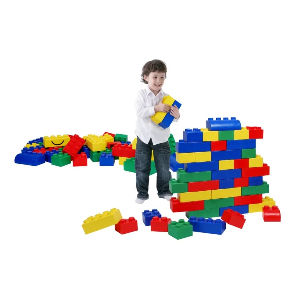 Set de cărămizi mari Wise, culori primare — miniatură