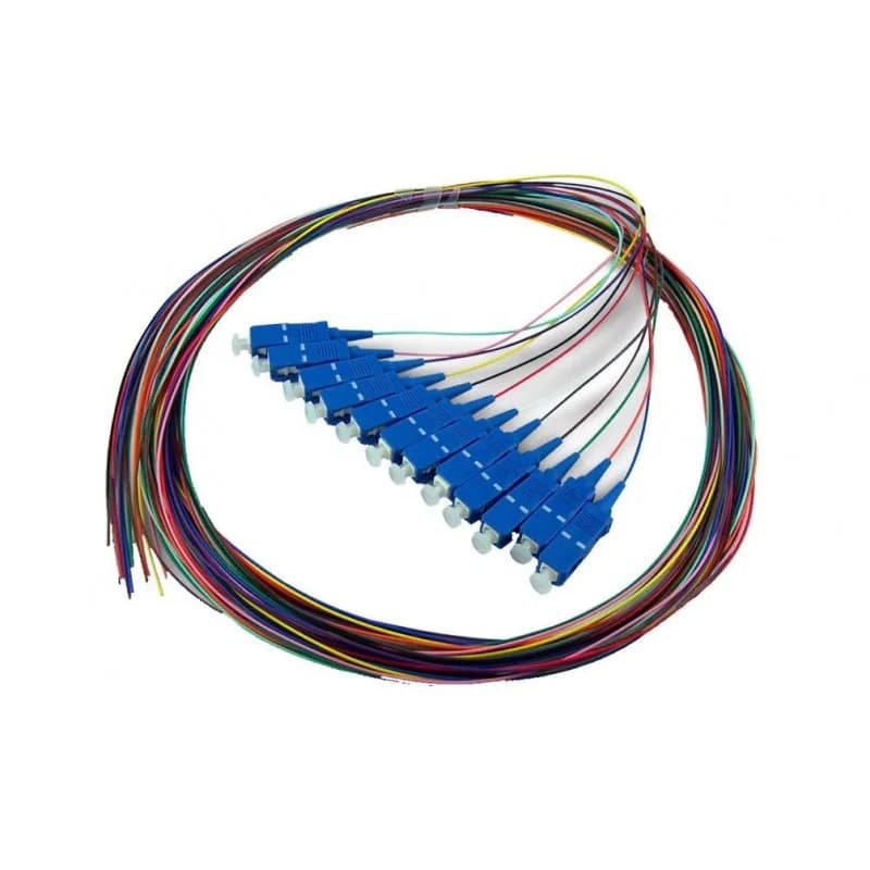 Set 12 buc pigtail FO LC/PC, MM OM4, 50/125, 0,9mm manta LSZH, 1.5m colorate, "LC-MM4-1.5-12COL"
