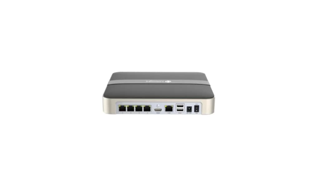 Mini POE NVR Milesight 4 Canale MS-N1004-UPC, Rezolutie inregistrare: 8MP, Rezolutie redare: 11*(30fps @8MP), 1*(30fps @6MP), 1*(30fps @5MP), 2*(30fps @4MP), 2*(30fps @3MP), 4*(30fps @1080P), 4*(30fps @720P);HDMI & VGA output; Compresie: H.265+/H.265(HEVC)/H.264+/H.264 ; Stocare: 1*SATA ( 3.5")pana